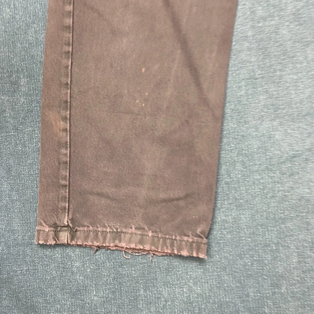 Levi's 505 Jeans Mens 38x30 Gray Denim Cotton Mid Rise Relaxed Fit Straight Leg